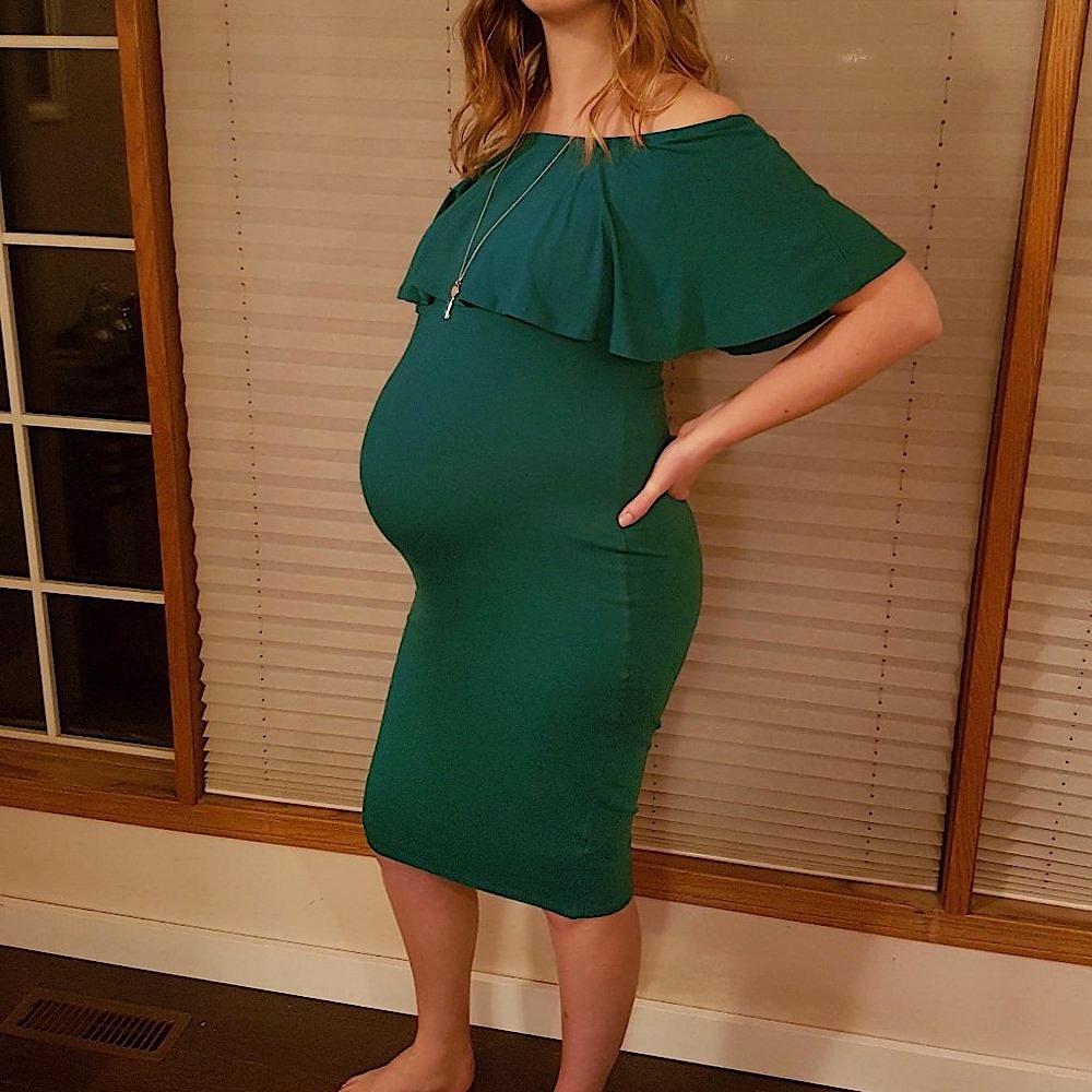 ASOS Maternity Midi Bardot Pencil Dress